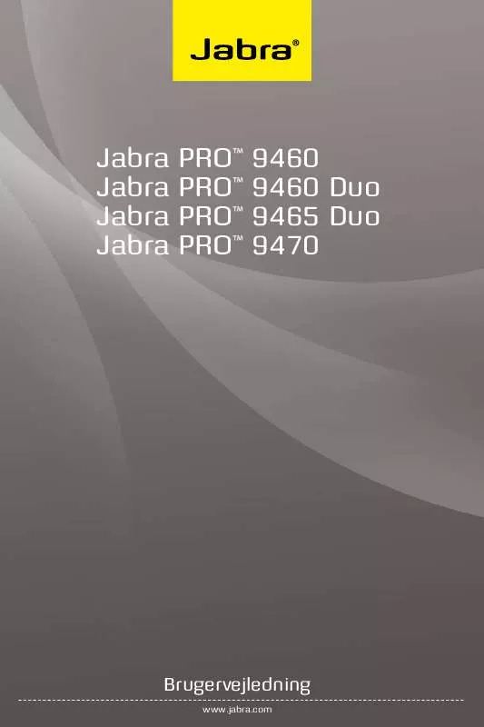 Mode d'emploi JABRA PRO 9465 DUO