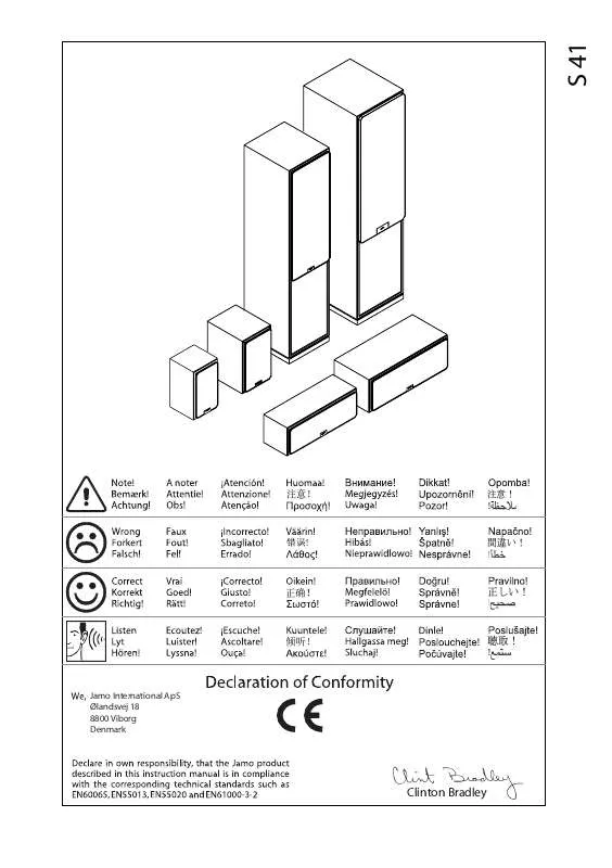 Mode d'emploi JAMO S 413 HCS 5