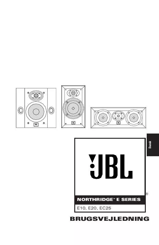 Mode d'emploi JBL E 10 (220-240V)