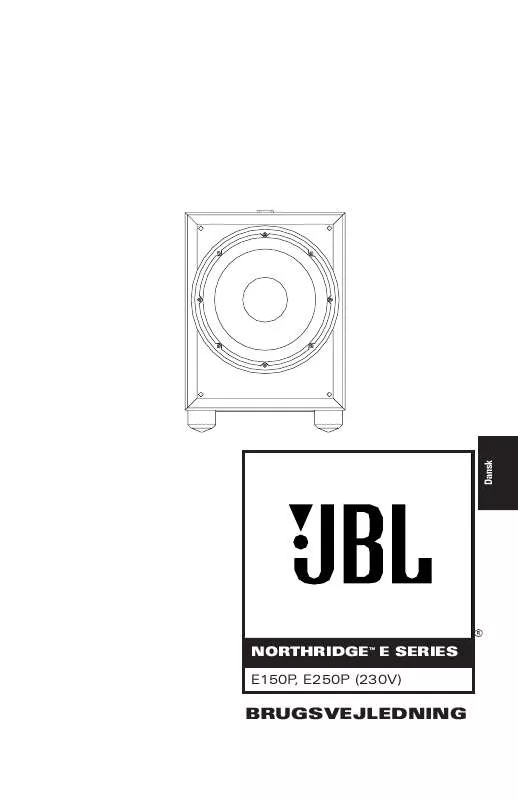 Mode d'emploi JBL E 150P (220-240V)