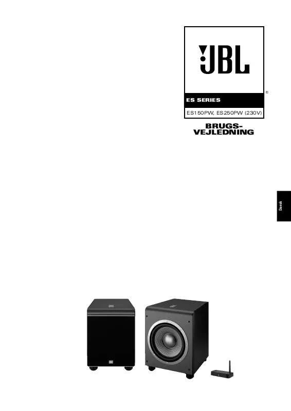 Mode d'emploi JBL ES150P (220-240V)