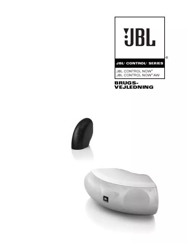 Mode d'emploi JBL CONTROL NOW