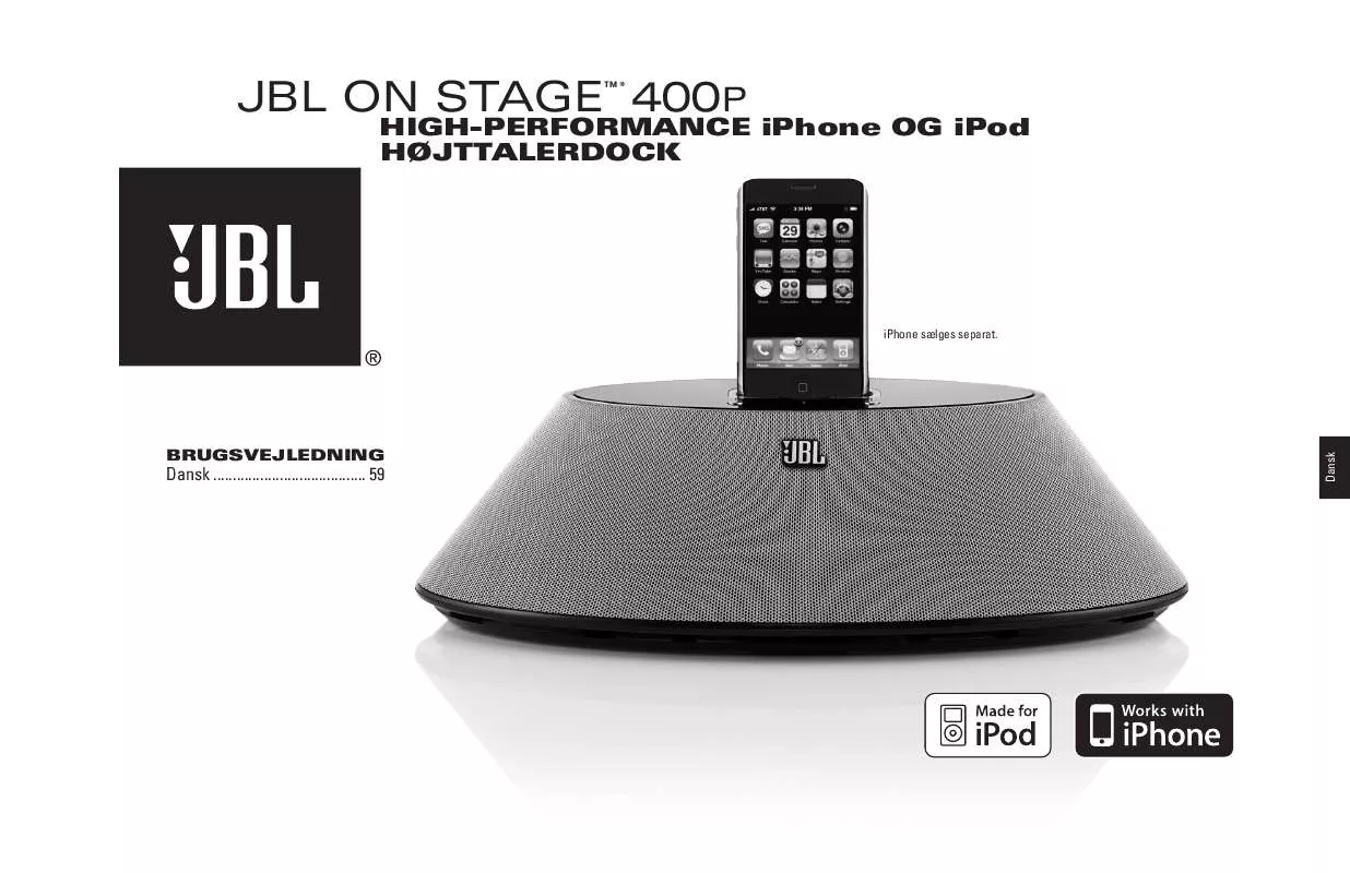 Mode d'emploi JBL ON STAGE 400P