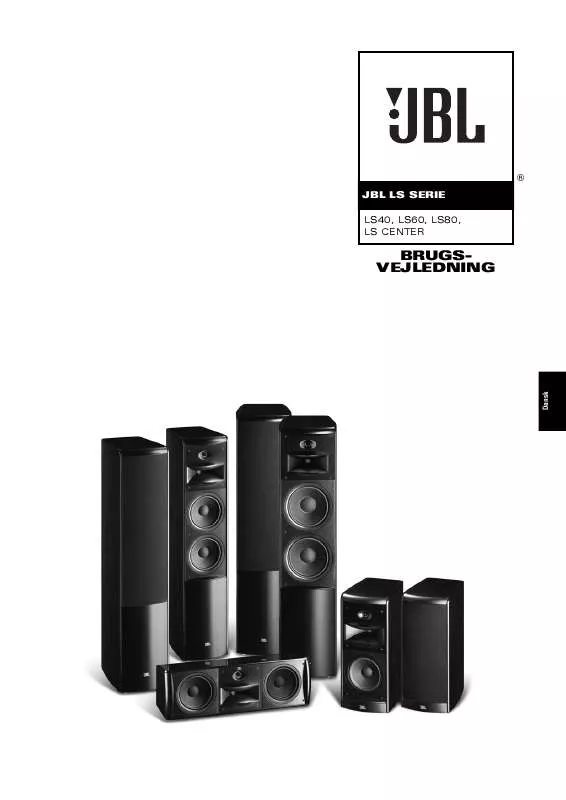 Mode d'emploi JBL LS CENTER (220-240V)