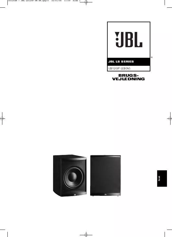 Mode d'emploi JBL LS120P/230 (220-240V)