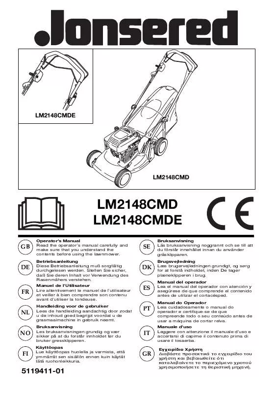 Mode d'emploi JONSERED LM 2148 CMDE