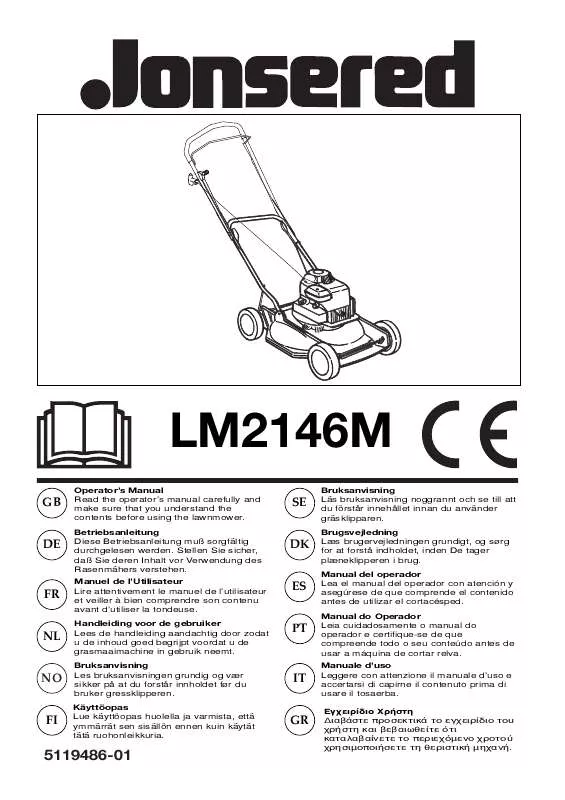 Mode d'emploi JONSERED LM 2146 M