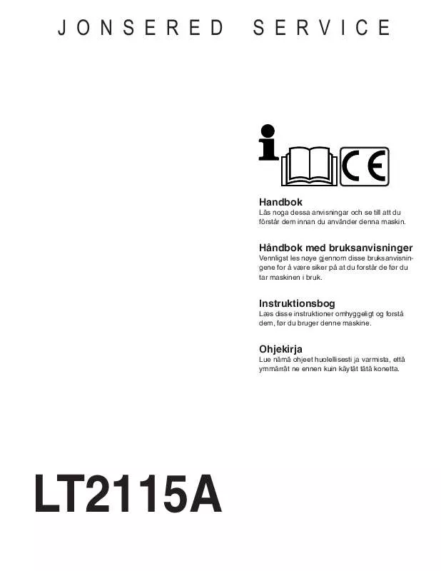 Mode d'emploi JONSERED LT 2115 A