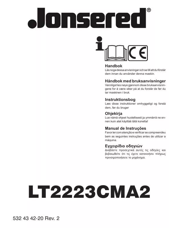 Mode d'emploi JONSERED LT 2223 CMA2