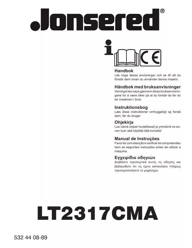 Mode d'emploi JONSERED LT 2317 CMA