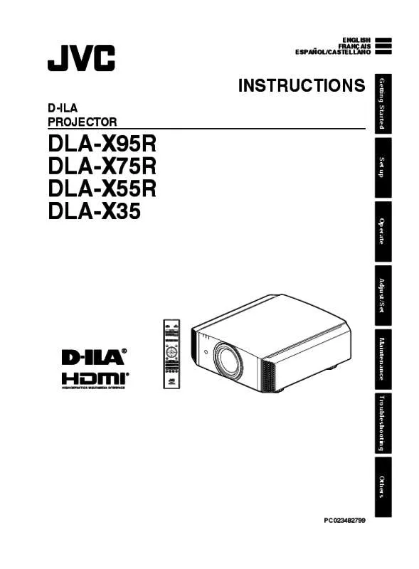 Mode d'emploi JVC DLA-X75R