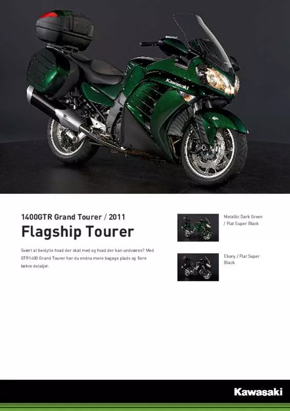 Mode d'emploi KAWASAKI 1400 GTR GRAND TOURER