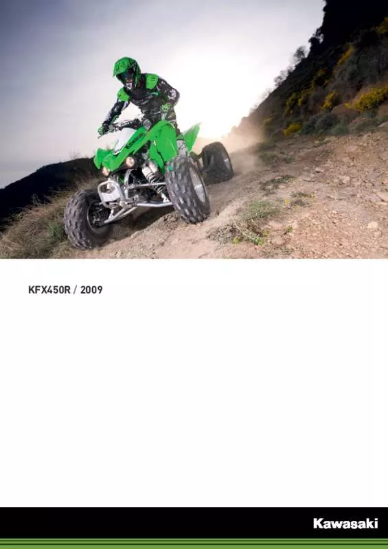 Mode d'emploi KAWASAKI KFX 450R