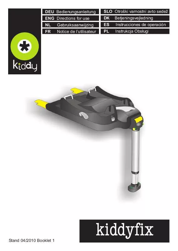 Mode d'emploi KIDDY FIX