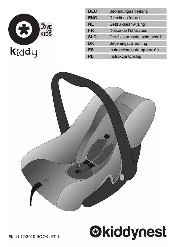 Mode d'emploi KIDDY NEST