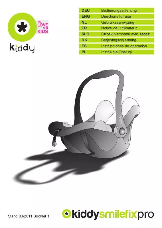 Mode d'emploi KIDDY SMILEFIX PRO