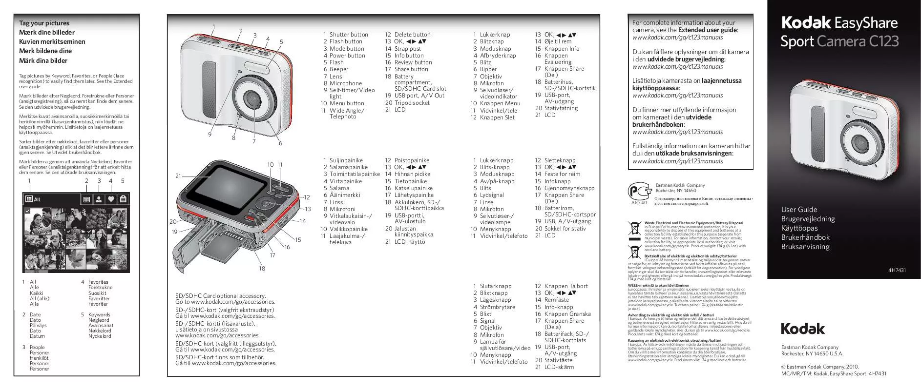 Mode d'emploi KODAK EASYSHARE TOUCH M5370