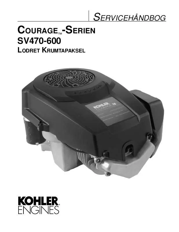 Mode d'emploi KOHLER SV480