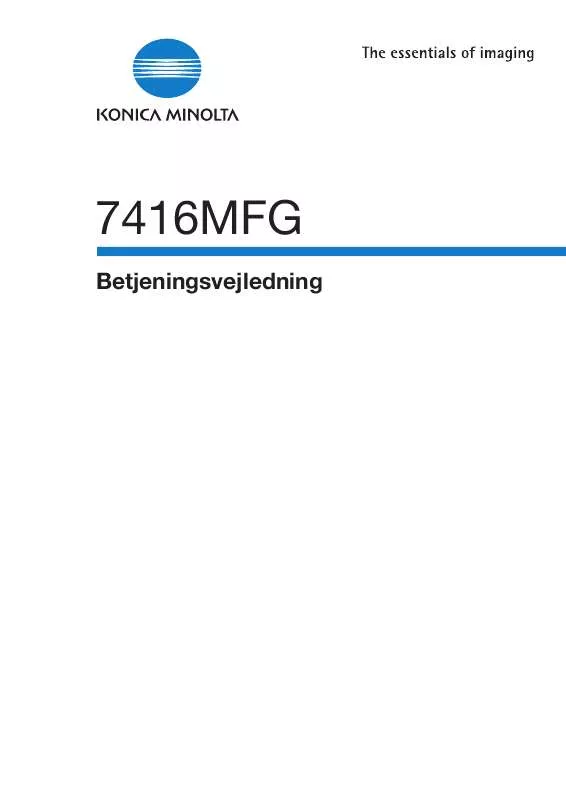 Mode d'emploi KONICA MINOLTA 7416MFG