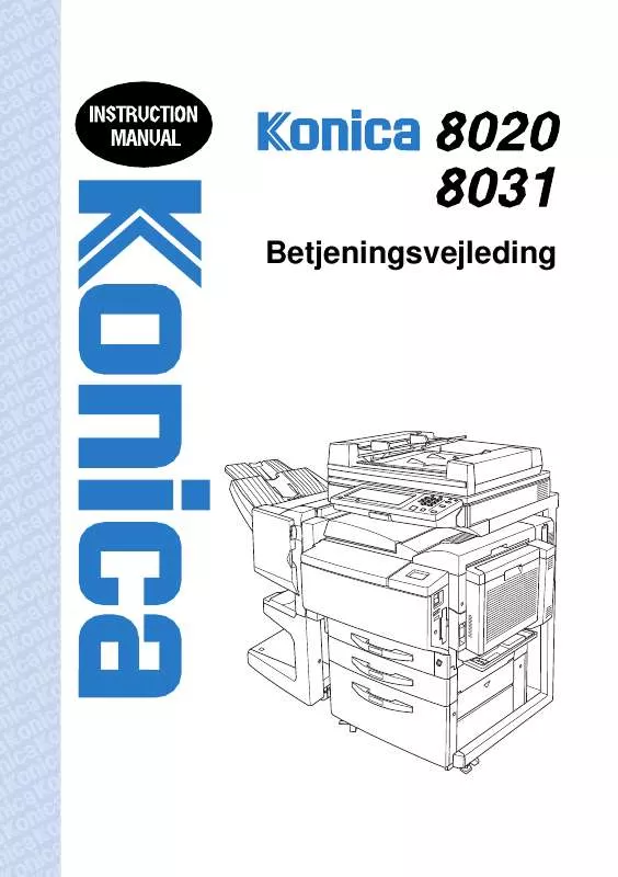 Mode d'emploi KONICA MINOLTA 8020