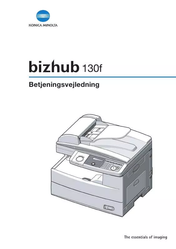 Mode d'emploi KONICA MINOLTA BIZHUB 130F