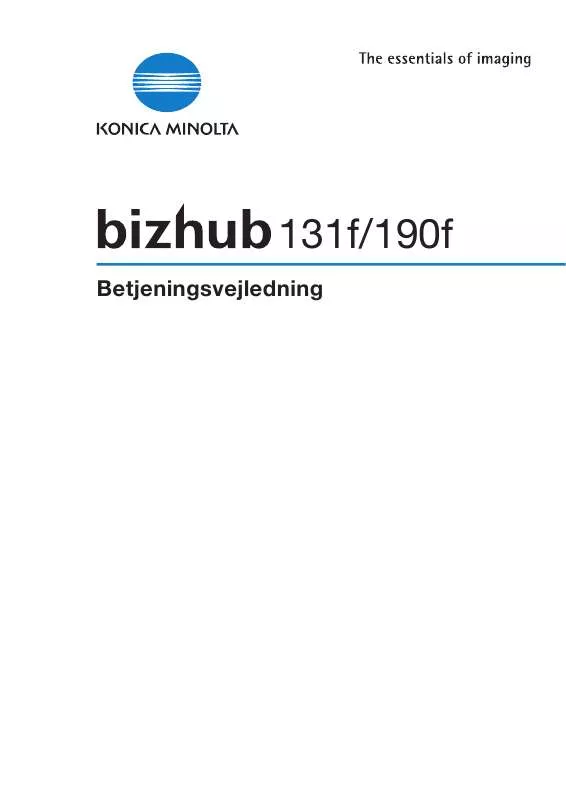 Mode d'emploi KONICA MINOLTA BIZHUB 131F