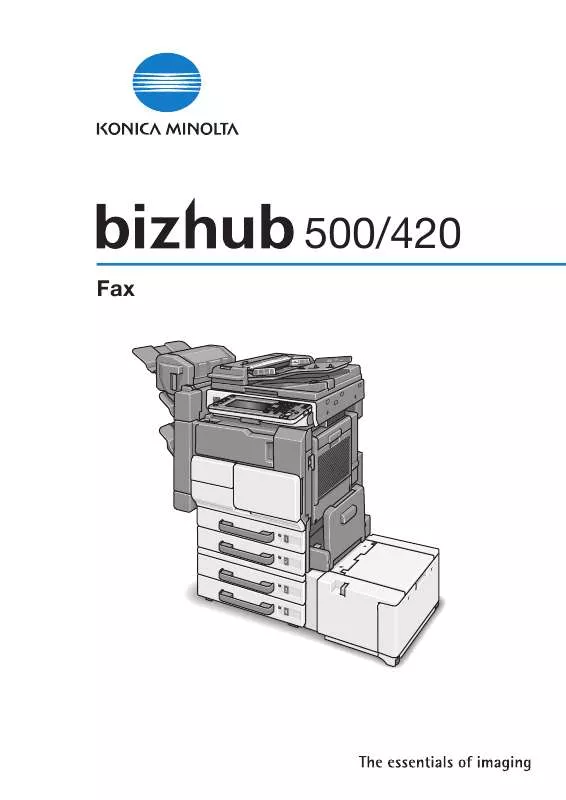 Mode d'emploi KONICA MINOLTA BIZHUB 750