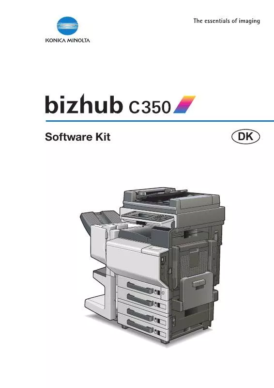 Mode d'emploi KONICA MINOLTA BIZHUB C350