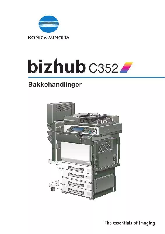 Mode d'emploi KONICA MINOLTA BIZHUB C352