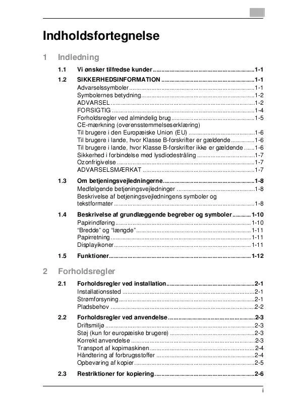 Mode d'emploi KONICA MINOLTA CF1501