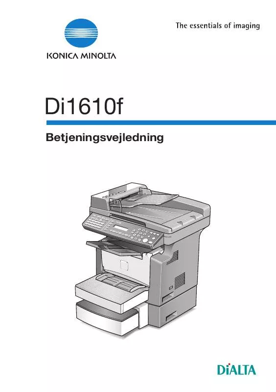 Mode d'emploi KONICA MINOLTA DI1610F