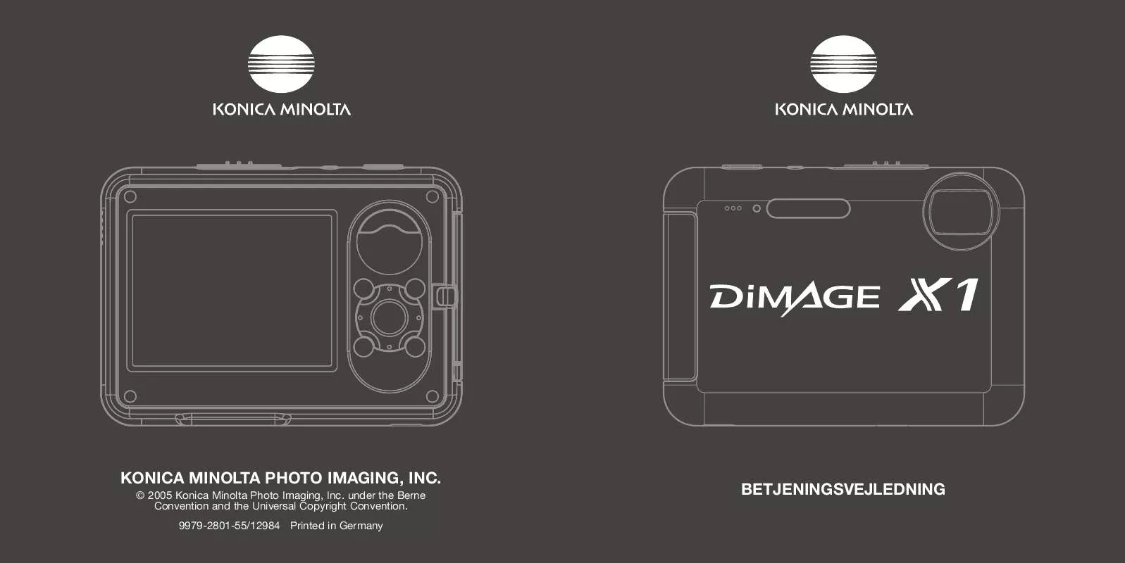 Mode d'emploi KONICA MINOLTA DIMAGE X1