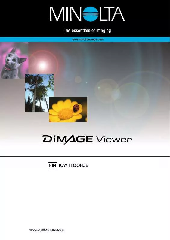 Mode d'emploi KONICA MINOLTA DIMAGE VIEWER V2.1