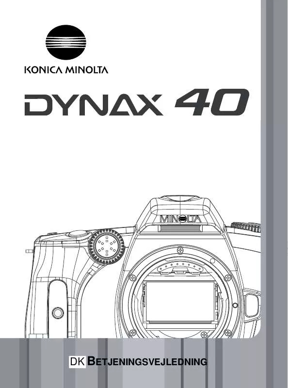 Mode d'emploi KONICA MINOLTA DYNAX 30