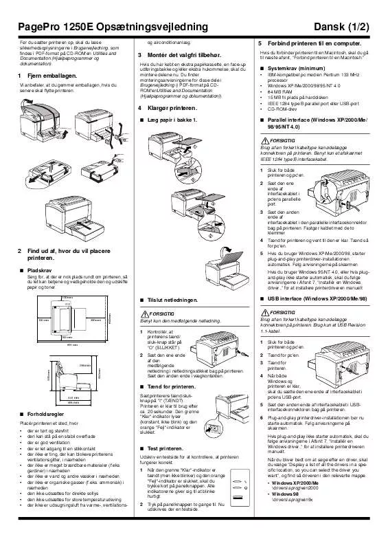 Mode d'emploi KONICA MINOLTA PAGEPRO 1200