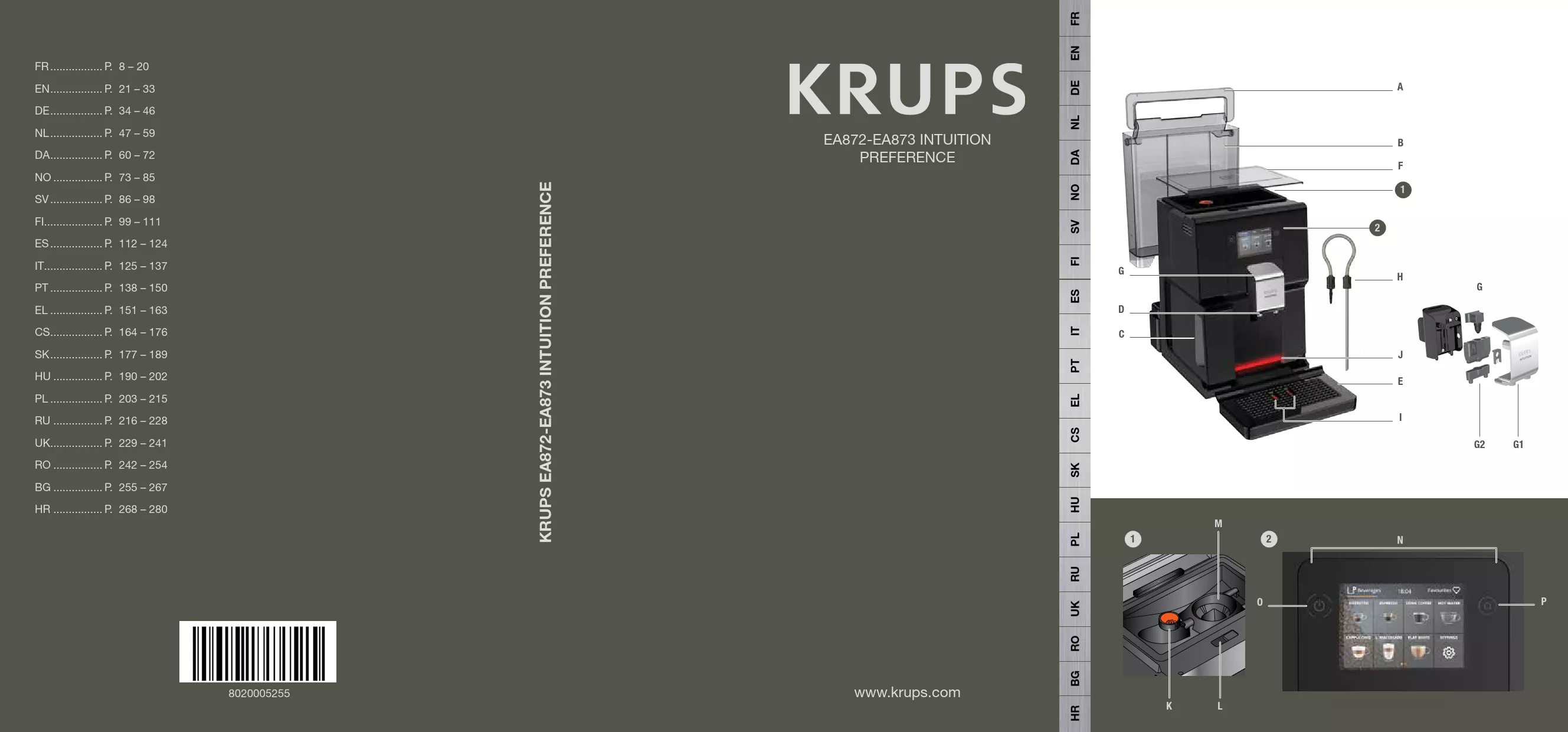 Mode d'emploi KRUPS EA 873