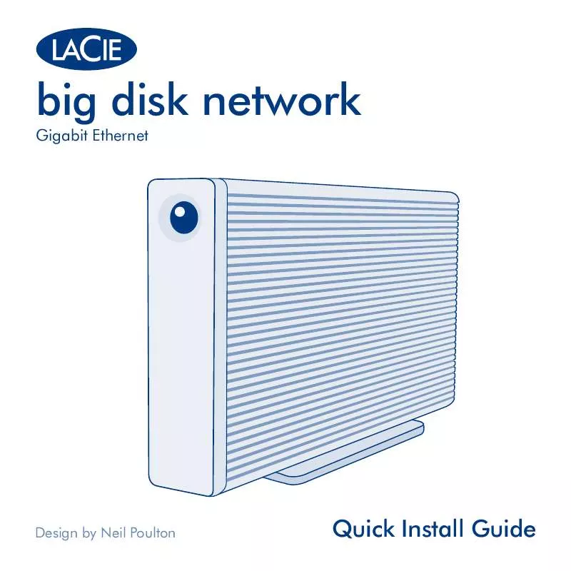 Mode d'emploi LACIE BIG DISK NETWORK