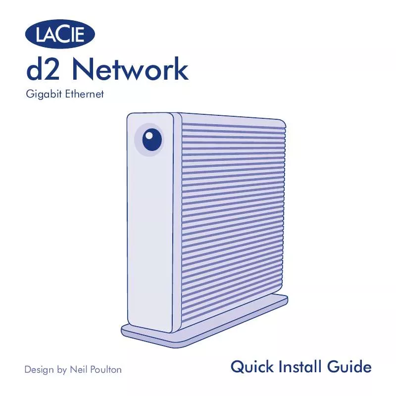 Mode d'emploi LACIE D2 NETWORK