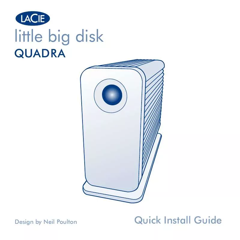 Mode d'emploi LACIE LITTLE BIG DISK QUADRA