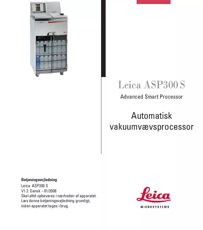 Mode d'emploi LEICA ASP 300 S