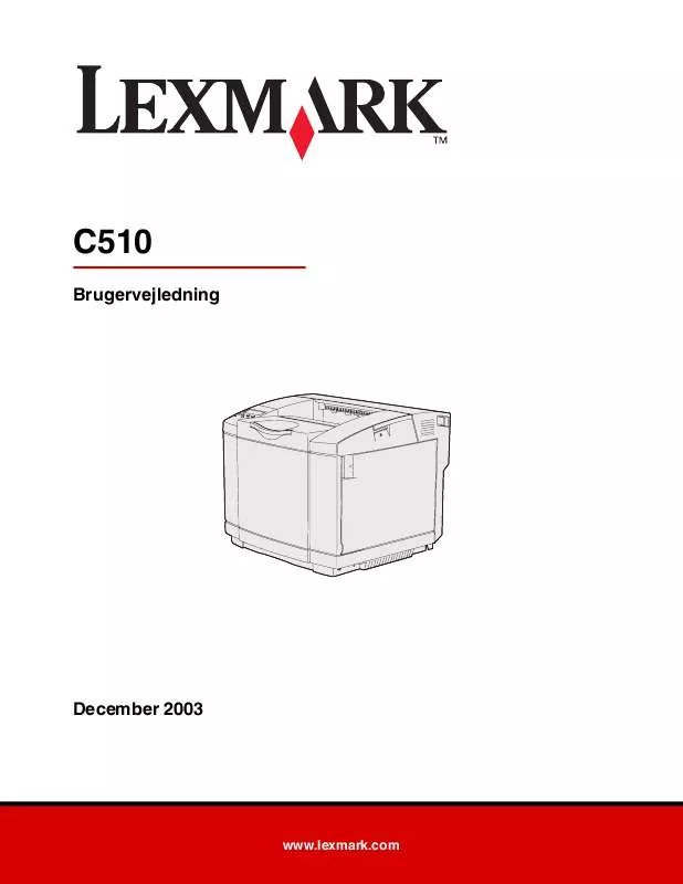 Mode d'emploi LEXMARK C510