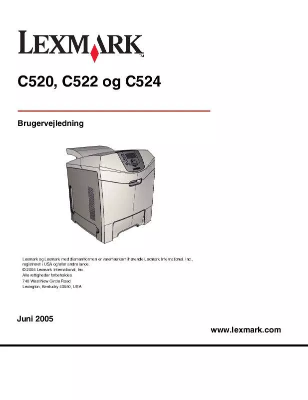 Mode d'emploi LEXMARK C522