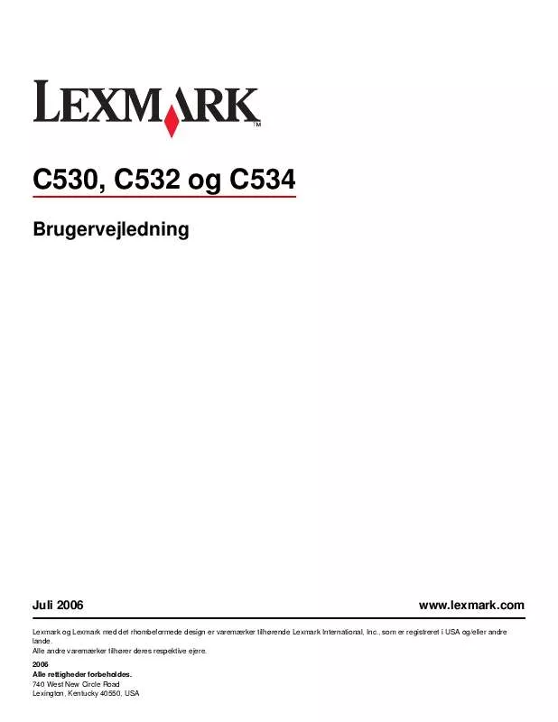 Mode d'emploi LEXMARK C530