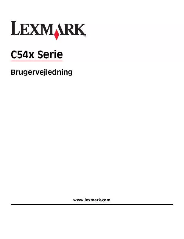 Mode d'emploi LEXMARK C540