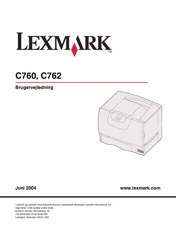 Mode d'emploi LEXMARK C760