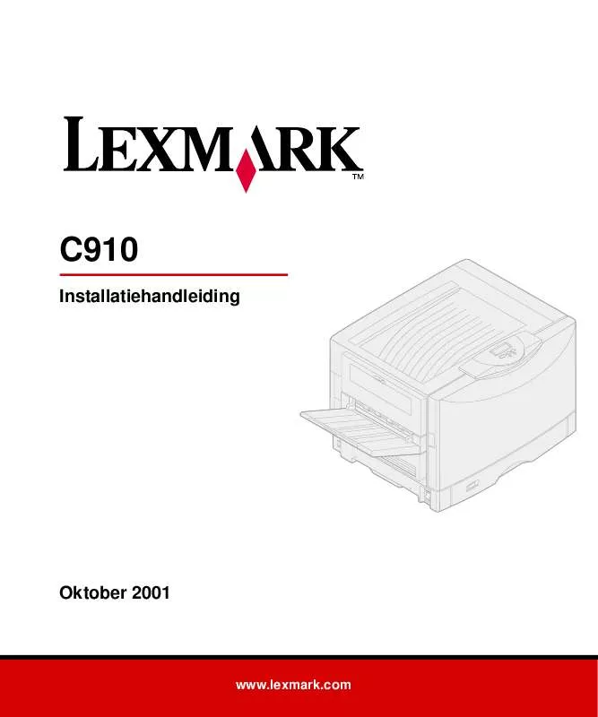 Mode d'emploi LEXMARK C910