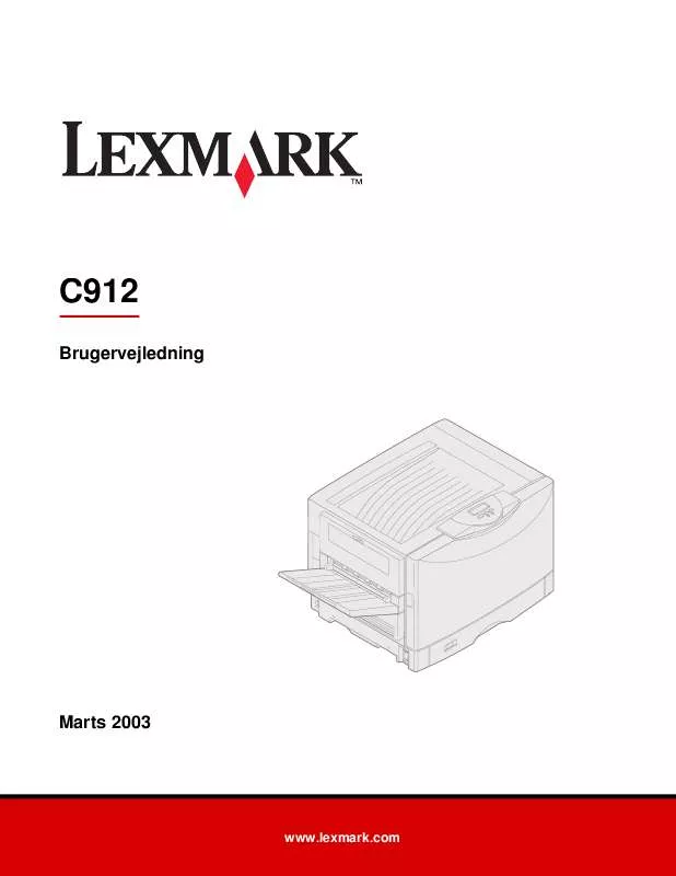 Mode d'emploi LEXMARK C912