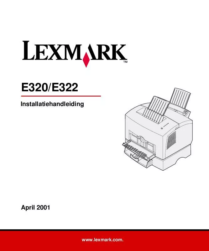 Mode d'emploi LEXMARK E322