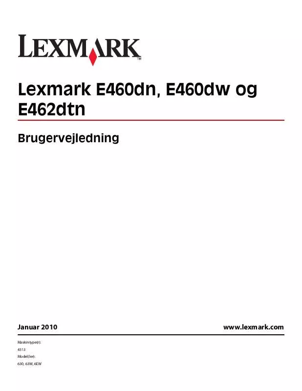 Mode d'emploi LEXMARK E462DTN