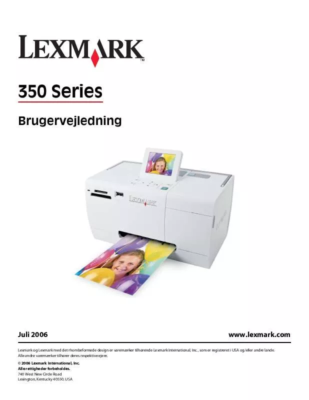 Mode d'emploi LEXMARK P350